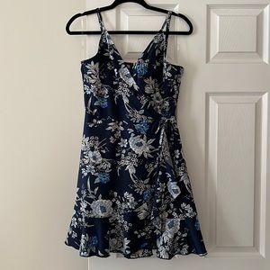 Large - Faux Wrap Dress - Speechless